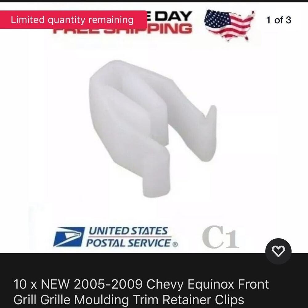 10x Chevy Trim clips